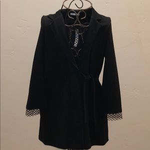 Zara blazer dress w/ netting detail